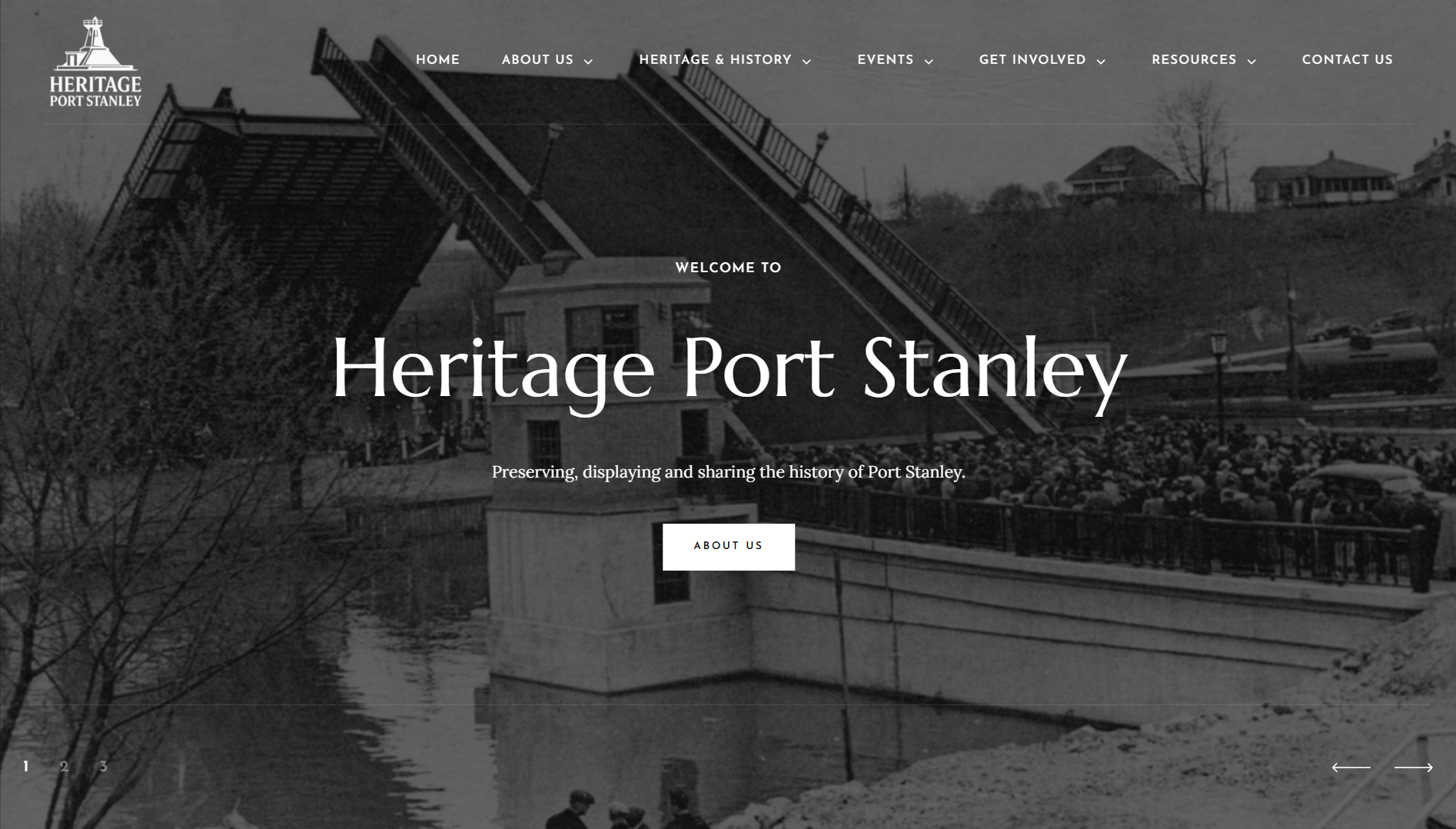 Heritage portstanley website homepage